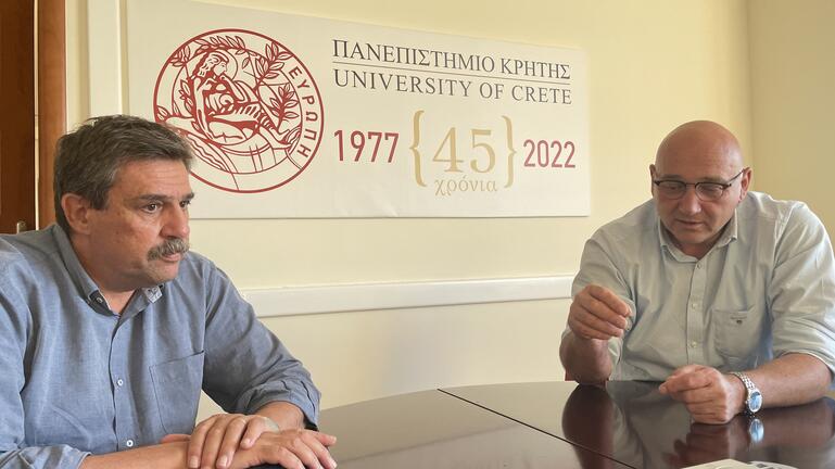 08/07/2022 |Συνάντηση του Πρύτανη του Πανεπιστημίου Κρήτης με τον βουλευτής Ρεθύμνου και τομεάρχης Υγείας του ΣΥΡΙΖΑ-ΠΣ Ανδρέα Ξανθό.